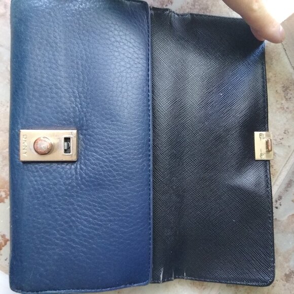 DKNY Dark blue wallet - Picture 4 of 13